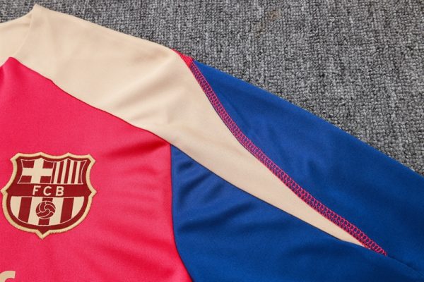 Bộ Quần Áo Thể Thao Nỉ Barcelona - Đỏ Xanh