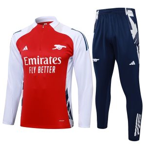 Bộ Quần Áo Thể Thao Nỉ Arsenal - Đỏ Trắng