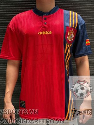 Áo Bóng Đá Retro Tuyển Tây Ban Nha 1996 - Sân Nhà