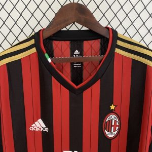 Áo Bóng Đá Retro AC Milan 2013 Dài Tay - Sân Nhà In Tên Kaka Số 22