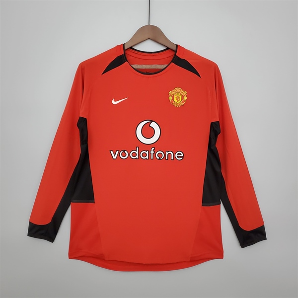 Áo Bóng Đá Retro Manchester United 2002 Dài Tay - Sân Nhà