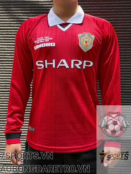 Áo Bóng Đá Retro Manchester United 1999 Dài Tay - Sân Nhà