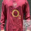 Áo Bóng Đá Retro Arsenal 2005 Dài Tay - Sân Khách In Tên Henry Số 14
