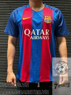 Áo Bóng Đá Retro Barcelona 2016 - Sân Nhà