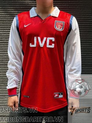 Áo Bóng Đá Retro Arsenal 1998 Dài Tay - Sân Nhà
