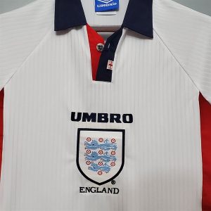 Áo Bóng Đá Retro Tuyển Anh 1998 - Sân Nhà In Tên Beckham Số 7