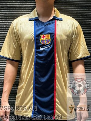 Áo Bóng Đá Retro Barcelona 2002 - Sân Khách