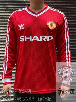 Áo Bóng Đá Retro Manchester United 1986 Dài Tay - Sân Nhà