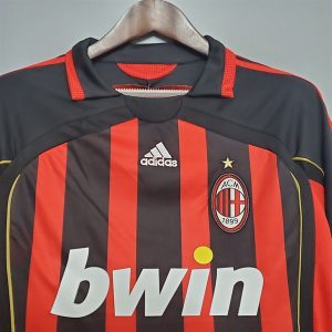 Áo Bóng Đá Retro AC Milan 2006 - Sân Nhà In Tên Kaka Số 22