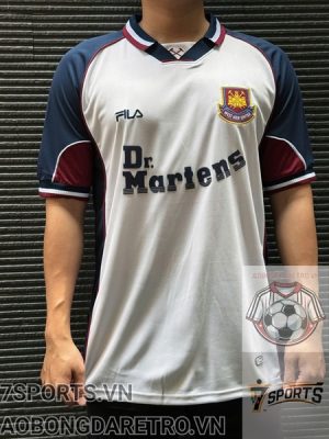 Áo Bóng Đá Retro West Ham United 1999 - Sân Khách