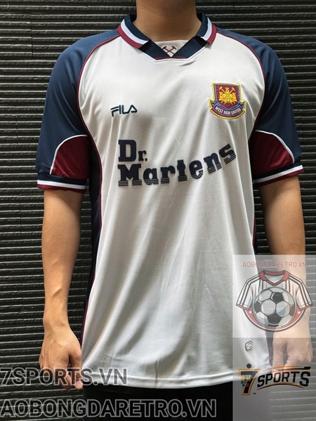 Áo Bóng Đá Retro West Ham United 1999 - Sân Khách