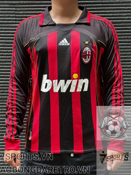 Áo Bóng Đá Retro AC Milan 2006 Dài Tay - Sân Nhà