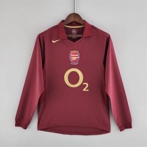 Áo Bóng Đá Retro Arsenal 2005 Dài Tay - Sân Khách