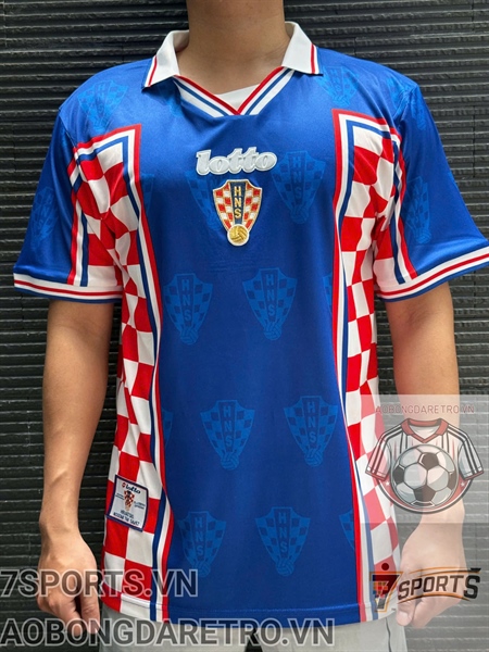 Áo Bóng Đá Retro Tuyển Croatia 1998 - Sân Nhà