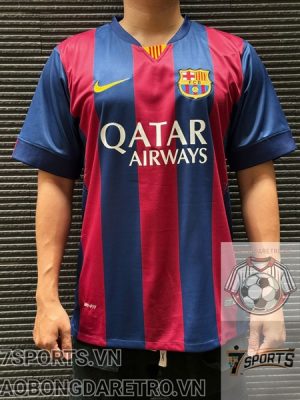 Áo Bóng Đá Retro Barcelona 2014 - Sân Nhà