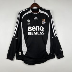 Áo Bóng Đá Retro Real Madrid 2006 Dài Tay - Sân Khách