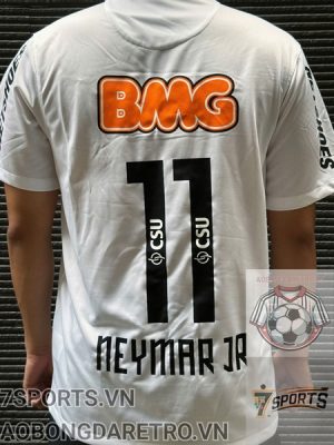 Áo Bóng Đá Retro Santos 2011 - Sân Nhà In Tên Neymar Số 10