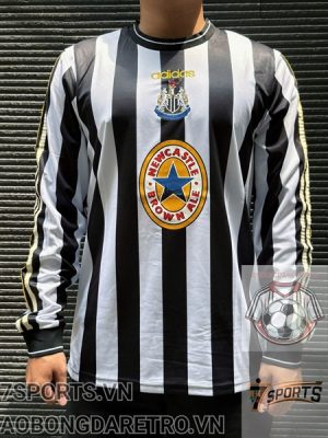 Áo Bóng Đá Retro NewCastle 1997 Dài Tay - Sân Nhà