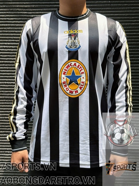 Áo Bóng Đá Retro NewCastle 1997 Dài Tay - Sân Nhà