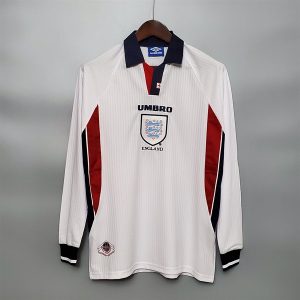Áo Bóng Đá Retro Tuyển Anh 1998 Dài Tay - Sân Nhà