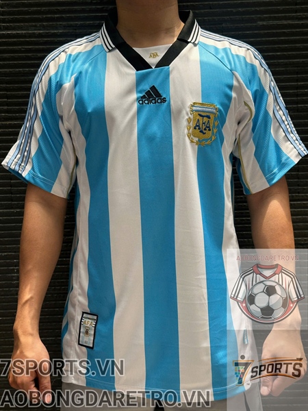 Áo Bóng Đá Retro Tuyển Argentina 1998 - Sân Nhà