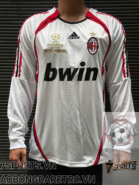 Áo Bóng Đá Retro AC Milan 2006 Dài Tay - Sân Khách