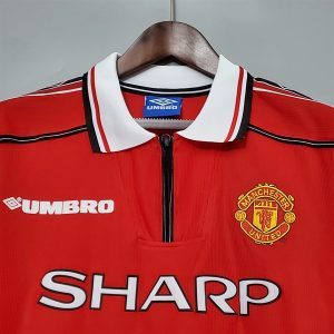 Áo Bóng Đá Retro Manchester United 1998 Dài Tay - Sân Nhà