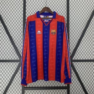 Áo Bóng Đá Retro Barcelona 1996 Dài Tay - Sân Nhà