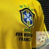 Áo Bóng Đá Retro Tuyển Brazil 1998 - Sân Nhà In Tên Ronaldo Số 9