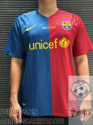 Áo Bóng Đá Retro Barcelona 2008 - Sân Nhà