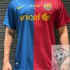 Áo Bóng Đá Retro Barcelona 2009 - Sân Nhà In Tên Messi Số 10