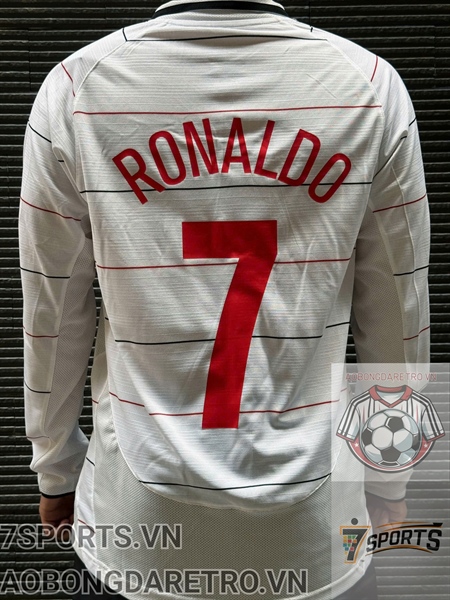 Áo Bóng Đá Retro Manchester United 2003 Dài Tay - Sân Khách Thứ 3 In Tên Ronaldo Số 7