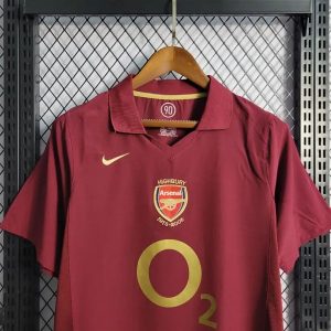 Áo Bóng Đá Retro Arsenal 2005 - Sân Khách In Tên Henry Số 14