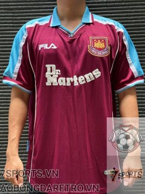 Áo Bóng Đá Retro West Ham United 1999 - Sân Nhà
