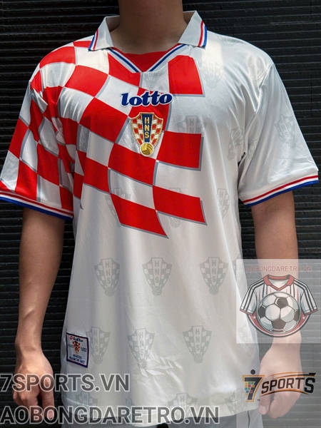 Áo Bóng Đá Retro Tuyển Croatia 1998 - Sân Khách