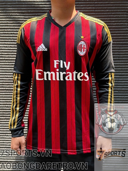 Áo Bóng Đá Retro AC Milan 2013 Dài Tay - Sân Nhà