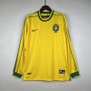 Áo Bóng Đá Retro Tuyển Brazil 1998 Dài Tay - Sân Nhà