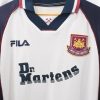 Áo Bóng Đá Retro West Ham United 1999 - Sân Khách