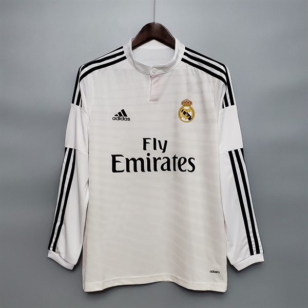 Áo Bóng Đá Retro Real Madrid 2014 Dài Tay - Sân Nhà