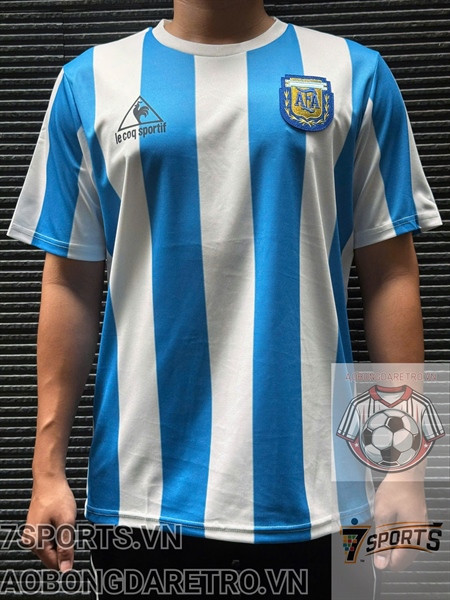 Áo Bóng Đá Retro Tuyển Argentina 1986 - Sân Nhà
