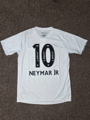 Áo Bóng Đá Retro Santos 2024 - Sân Nhà In Tên Neymar Jr Số 10 Phiên Bản Không Nhà Tài Trợ
