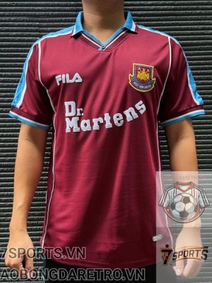Áo Bóng Đá Retro West Ham United 1999 - Sân Nhà
