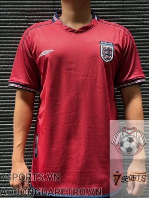 Áo Bóng Đá Retro Tuyển Anh 2002 - Sân Khách
