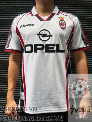 Áo Bóng Đá Retro AC Milan 1998 - Sân Khách