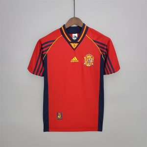 Áo Bóng Đá Retro Tuyển Tây Ban Nha 1998- Sân Nhà