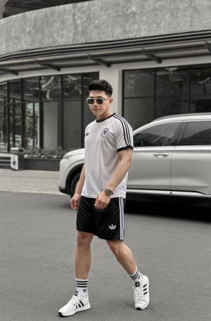 Set Adidas Tuyển Đức - Áo Trắng Quần Đen - bộ Set Adidas Tuyển Đức - Áo Trắng Quần Đen - bộ