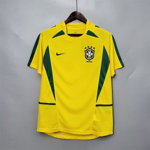 Áo Bóng Đá Retro Tuyển Brazil 2002 - Sân Nhà Áo Bóng Đá Retro Tuyển Brazil 2002 - Sân Nhà