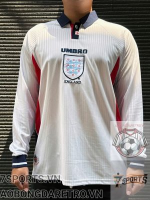 Áo Bóng Đá Retro Dài Tay Tuyển Anh 1998 - Sân Nhà Áo Bóng Đá Retro Dài Tay Tuyển Anh 1998 - Sân Nhà
